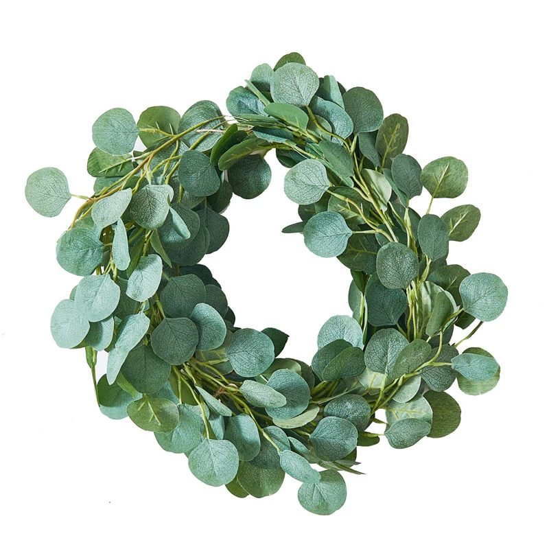 Искусственные листья эвкалипта 2 м плюща лоза растения Висячие зелень Гирлянда