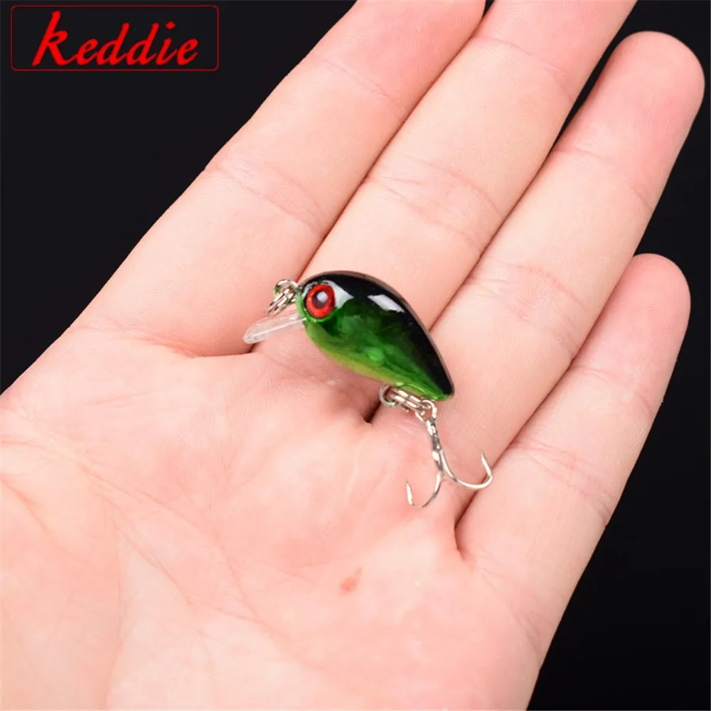 1 Pcs 2.6cm 1.6g wobbler crank Artificial Plastic Fishing Bait Japan
