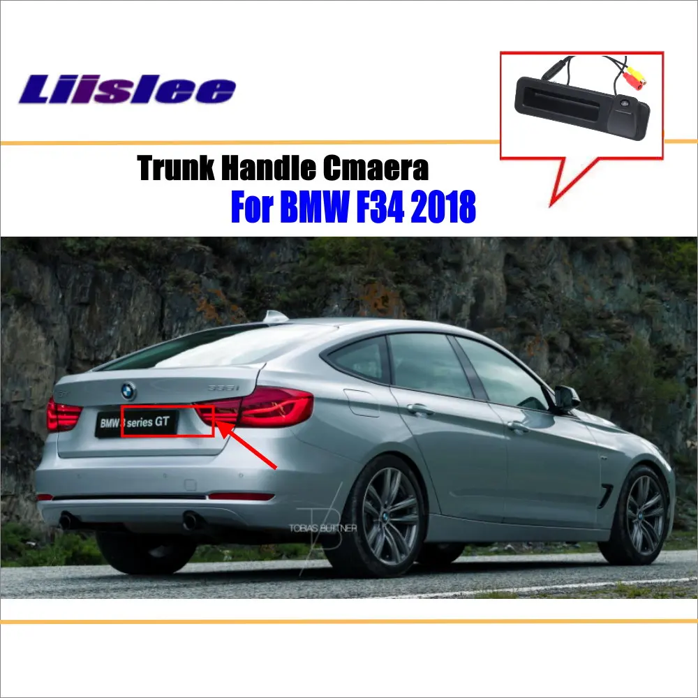 

Liislee Car Rear View For BMW 3 Series F34 2018 Trunk Handle Camera / Reverse Parking Back Camera / Guide Line / Night Vision