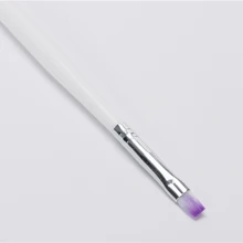 Профессиональная 1 шт УФ-Гелевая некоррозионная ручка для рисования ногтей, кисти для маникюра, инструмент для поделок, градиентная фиолетовая плоская кисть