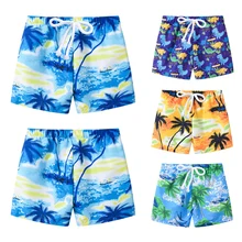 Лидер продаж; летняя одежда; быстросохнущие пляжные повседневные шорты с героями мультфильмов для мальчиков; детские плавки для плавания; пляжные шорты; Новинка года