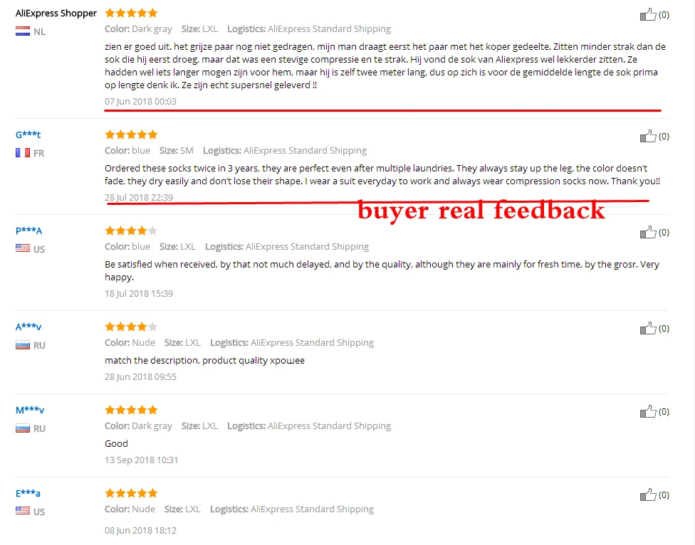 buyer real feedback