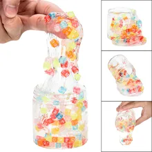 170 мл сжимающая слизь пушистая пена прозрачный мягкий ароматизированный Пластилин прозрачный Лизуны антистрессовый Шлаг ремесла игрушка для детей MA30f