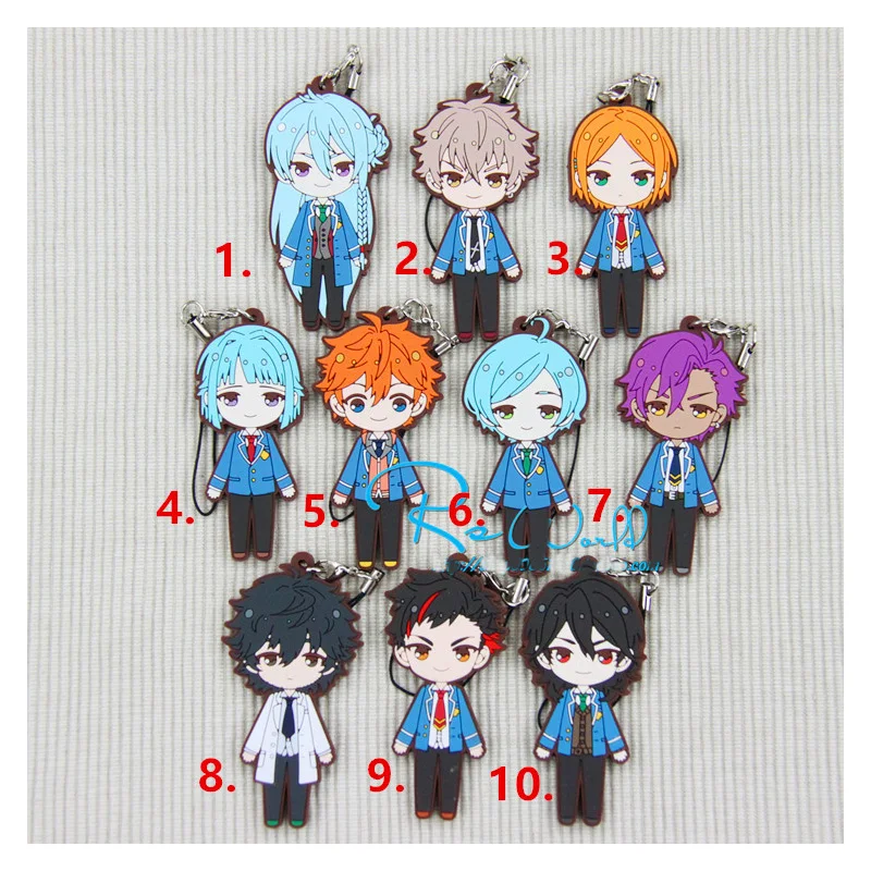 

1pcs Anime ensemble stars knights knights Leo Trickstar High School Keychain Bag Pendant Keyrings Keychain Portachiavi