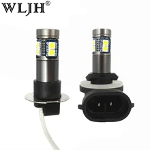 WLJH 2x Canbus Auto Car Light Led T10 W5W T15 921 T20 7440 1156 Ba15s H3 H27 881 External Light H3 Fog Lamp Bulb T15 Reverse LED