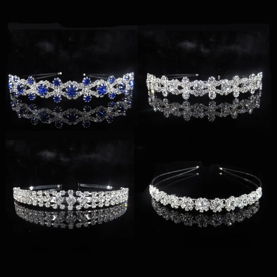 

Luxurious Princess Bridal Headpiece Hair Rhinestone Accessories for Women Bride Tiara Pearl Handband Head Piece Head Jewelry