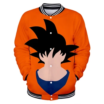 

3d Print Baseball Jacket Anime Cartoon Dragon Ball Fashion Men Women Hoodie Sweatshirts Long Sleeve 3D Hoodies Jackets Coat Tops