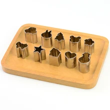 Домашняя декоративная форма для выпечки из нержавеющей стали 10/15 шт./компл. геометрических помадных ножей форма для выпечки печенья мини форма для выпечки тоже