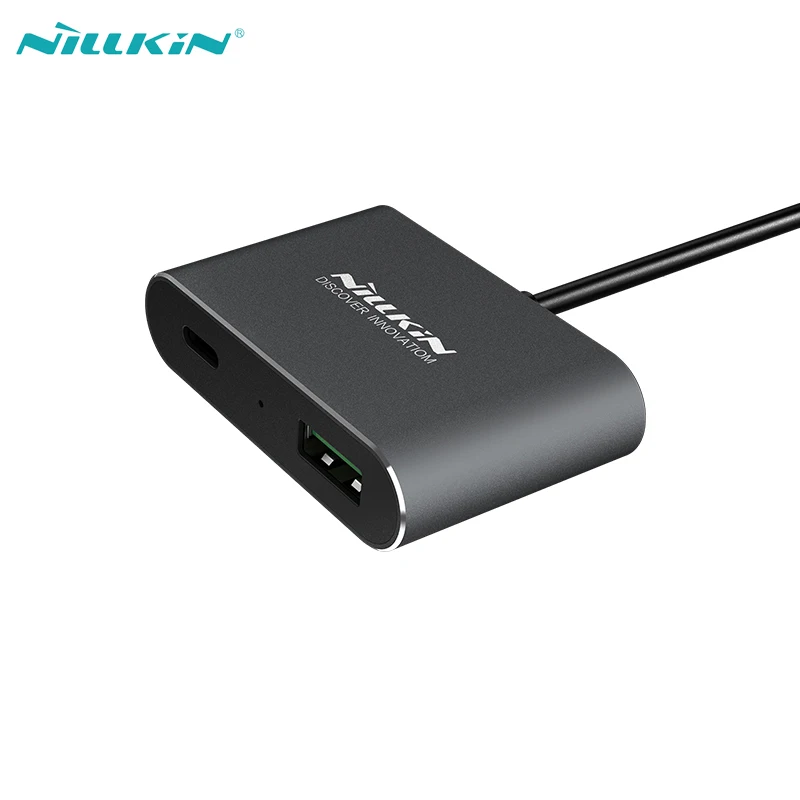 Устройство для быстрой зарядки Nillkin 4 порта два внешних разъема Micro USB Type C 3 0