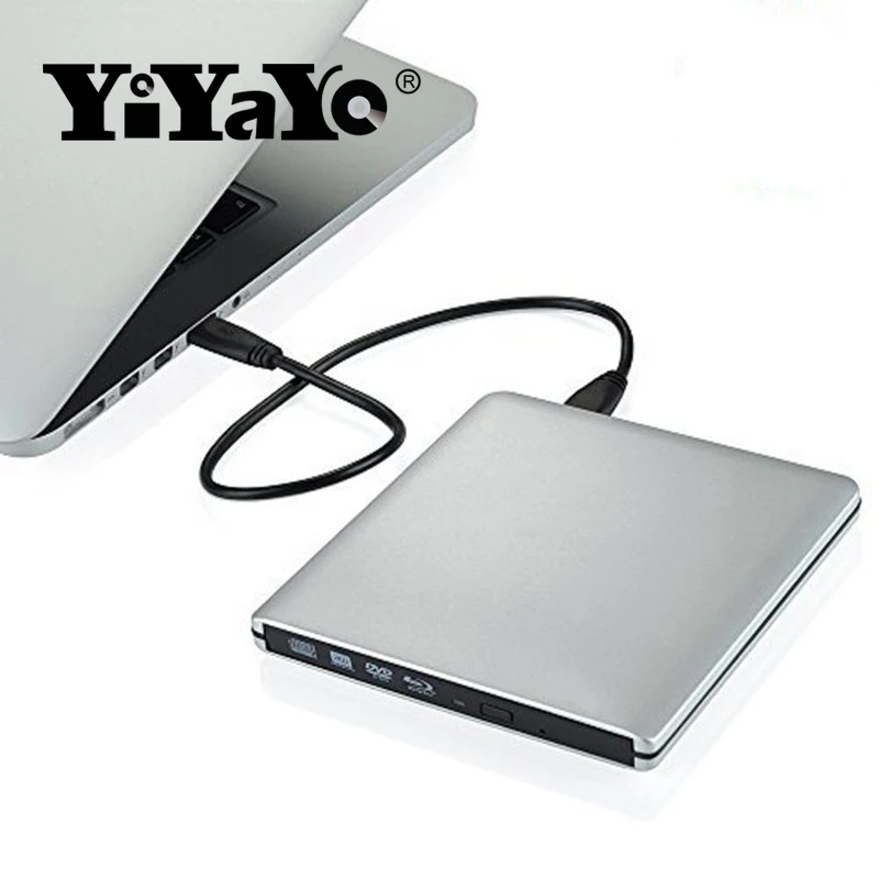 YiYaYo 3D Привод Blu-Ray BD-RE горелка USB 3,0 внешний DVD-RW CD/DVD/BD-ROM плеер портативный Superdrive для ноутбука Macbook PC