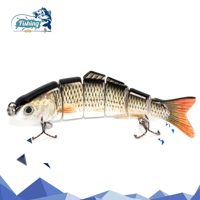 

1pcs Fishing Lures Swimbait Crankbait Hard Bait Slow 5 Colors 6 Segment Fishing Wobbler Isca Artificial Lures Fishing Tackle