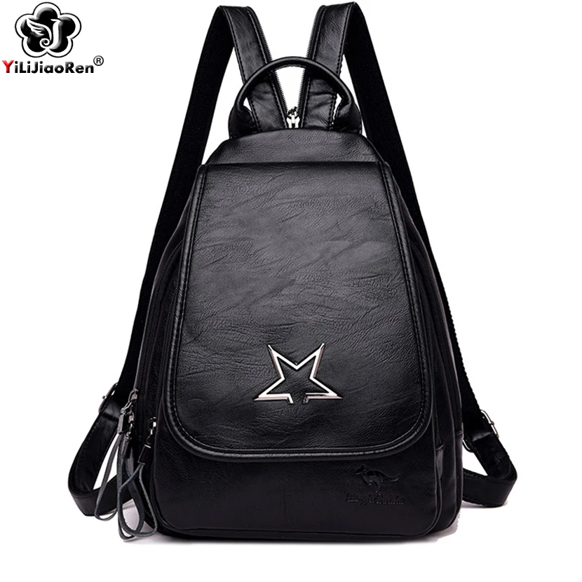 Fashion Backpacks For Women Shoulder Bags High Quality Leather Backpack Large Capacity School Teenage Girls |