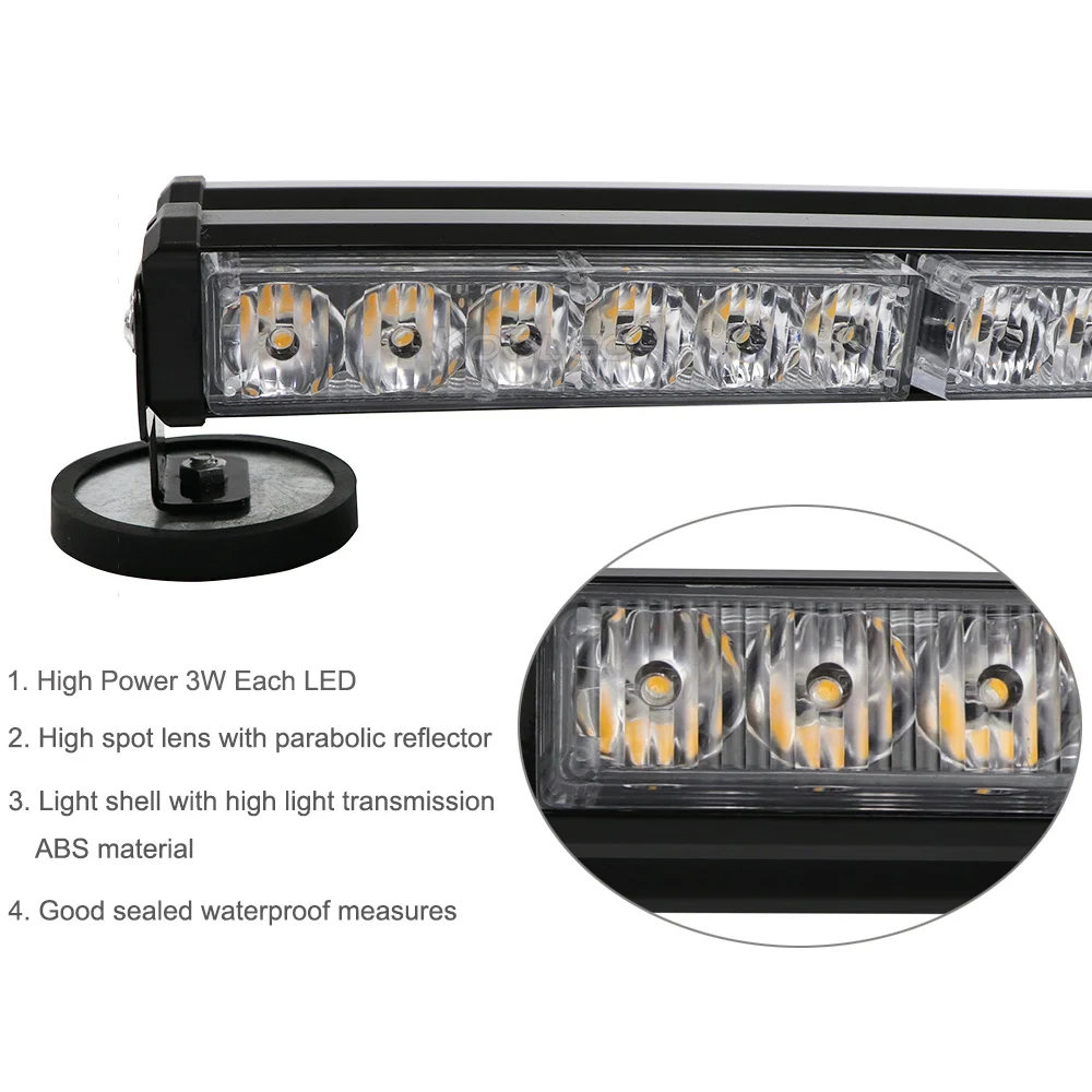 KOOLGO Двусторонняя 18 &quot36 светодиодный 108W фары для автомобилей грузовых движения