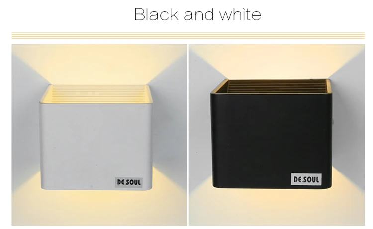 DE.SOUL Wall Lamp Modern Sconce Outdoor Black White AC Stairs Led Light bedside room bedroom LED Wall Light 02