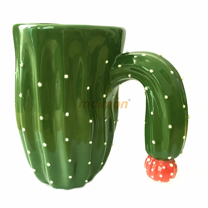 400ML cactus coffee mug creative three-dimensional ceramic cup simulation plant coffee mug selling gift cup cartoon water glass 400ML cactus coffee mug creative three-dimensional ceramic cup simulation plant coffee mug selling gift cup cartoon water glass