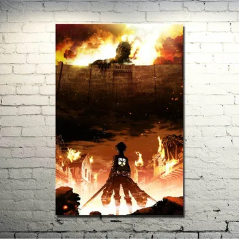 

Attack On Titan 1 2 Mikasa Ackerman Anime Art Silk Fabric Poster Print 13x20 24x36 inches Pictures For Room Decor 004