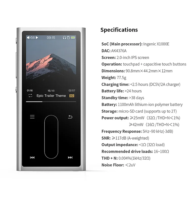 FiiO M3K Спорт Аудио Мини ЖК-экран Mp3 плеер Музыка Аудио Mp 3 с голосовой Recoder для студентов, дети с наушниками EM3K опционально