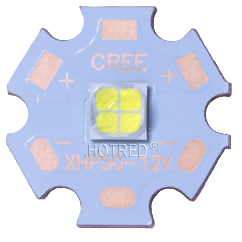 Светодиодный диодный излучатель CREE XHP50 6500 К холодный белый 5000 6 в 12 В 16 мм 20 медная