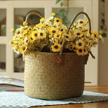 

American Style Domesticated Decoration Artificial Flower Plants 3 Pcs/Lot Desktop Soft Handmade Summer Chrysanthemum