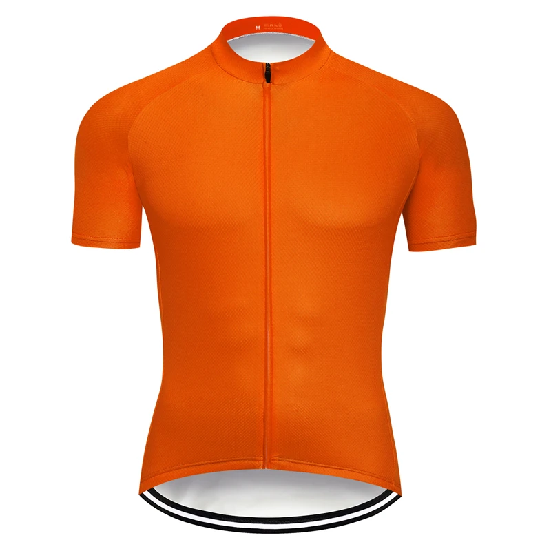 New Orange Short Sleeve Cycling Jersey Summer Bike Clothing uniform