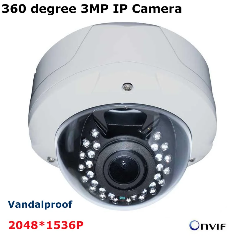 Fischauge IP Kamera 360 Grad 1.3MP Netzwerk Panorama IR Überwachungskamera Neu 