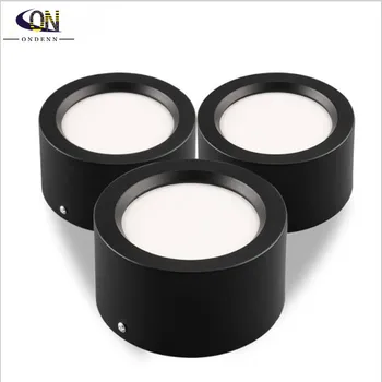 

Dimmable 9W 12W 18W 21W 24W LED Downlight Surface Mounted Ceiling Lamps White/Black Spot Light for Living Room Bedroom Hallway