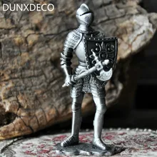 DUNXDECO уникальный европейский средневековый Тамплиер воин паладин рыцарь навсегда Soilder человек творческая Новинка оловянный сплав подарок декор