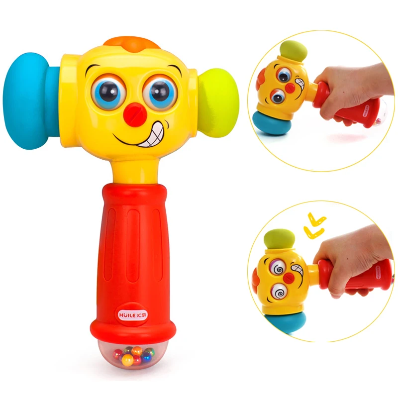 

Finger Rock Electric Music Sound Play Hammer Learning Entertaining Fun Interactive Baby Musical Toys For 0-12 Months Baby Toddle