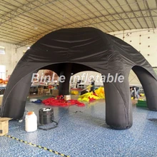 Hot sale black inflatable tent with removeable cover spider style car garage toy tent inflatable camping tent for sale