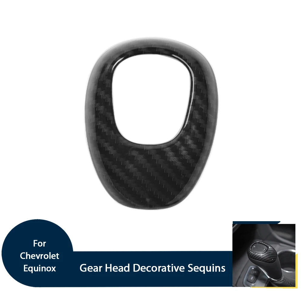 Calcomanías decorativas de fibra de carbono con palanca de engranaje y lentejuelas para Chevrolet Equinox 2017 + molduras de piezas interiores Calcomanías decorativas de fibra de carbono con palanca de engranaje y lentejuelas para Chevrolet Equinox 2017 + molduras de piezas interiores