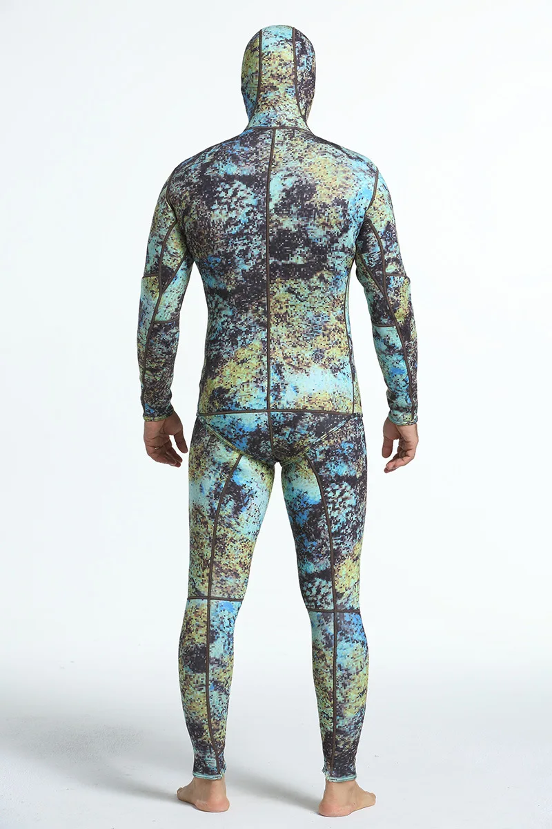 Купальный костюм для дайвинга из неопрена 3 мм, Мужской гидрокостюм для подводной охоты, гидрокостюм для подводной охоты, купальный костюм с разрезом, гидрокостюм для серфинга