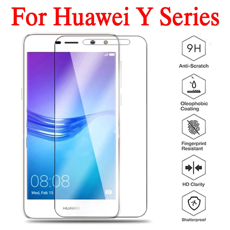 2PCS For Huawei Y3 Protective Glass Y7 Y5 Y6 Y9 Y 3 5 6 7 9 Pro Prime 2017 2018 Screen Protector Tempered Glas Film | Мобильные