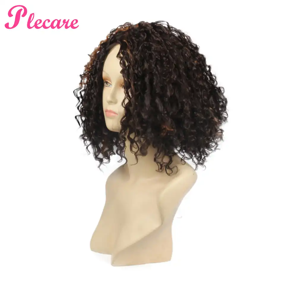 Pariki Iz Sinteticheskogo Parika Plecare Korotkie Afro Kudryavye Pariki Pruiken Srednij Korichnevyj Cvet Dlya Chernyh Zhenshin Afrikanskaya Pricheska Pariki Dlya Kospleya Aliekspress