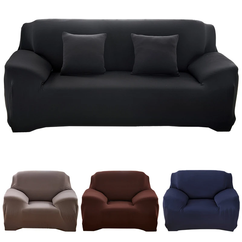 Чехлы на диванные кресла, чехлы на диване, тканевые однотонные чехлы для диванов, упругие Угловые Чехлы для диванов, l-образные эластичные чехлы для диванов