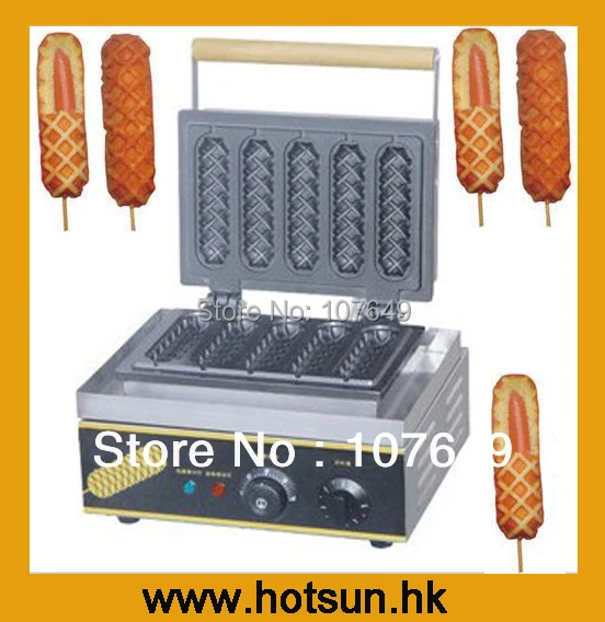 110V 220V Commercial Use Electric Lolly Waffle on a Stick Maker Machine