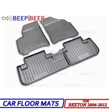 

For Ssang Yong Rexton 2006-2012 car floor mats carpets auto floor mat dust proof water proof car styling interior decoration