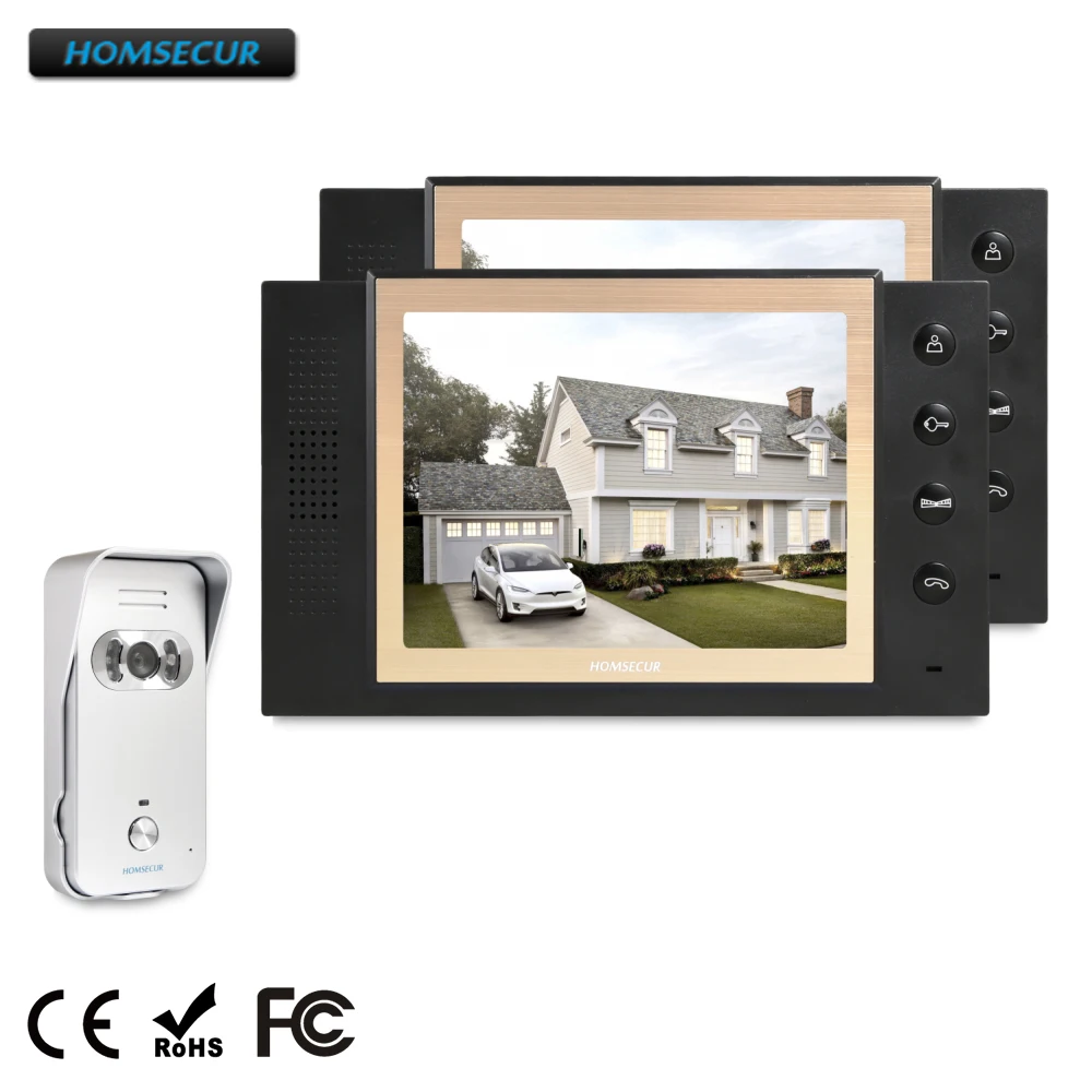 

HOMSECUR 8" Wired Video Door Entry Phone Call System+Outdoor Monitoring TC021-S + TM801-B