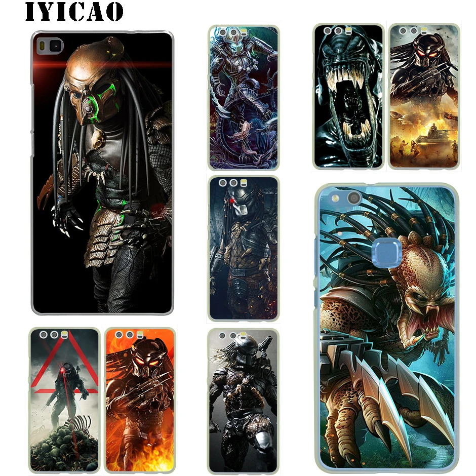 Alien vs Predator Прозрачный жесткий чехол для Huawei P30 P20 P9 P10 Plus P8 Lite Pro P Smart Z Nova 2i 3i 4 5i |