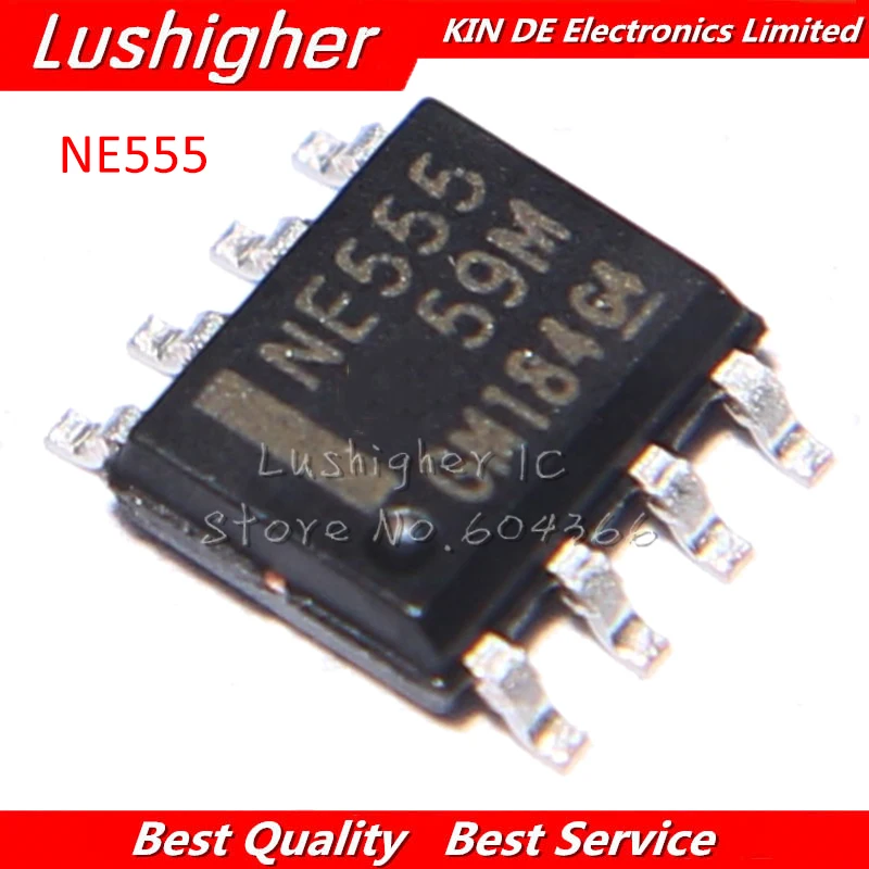 1000 шт. NE555 SOP8 NE555DR SOP NE555D SMD 555 новый оригинальный | Электронные компоненты и