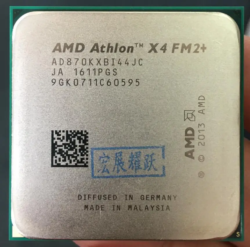 ПК компьютер AMD Athlon X4 870K X 870K FM2+ четырехъядерный процессор cpu работающий правильно настольный процессор