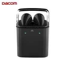 Dacom GF7TWS Black Bluetooth Earphones Tws True Wiress Sport Mono Earpieces or Stereo Blue tooth Headset