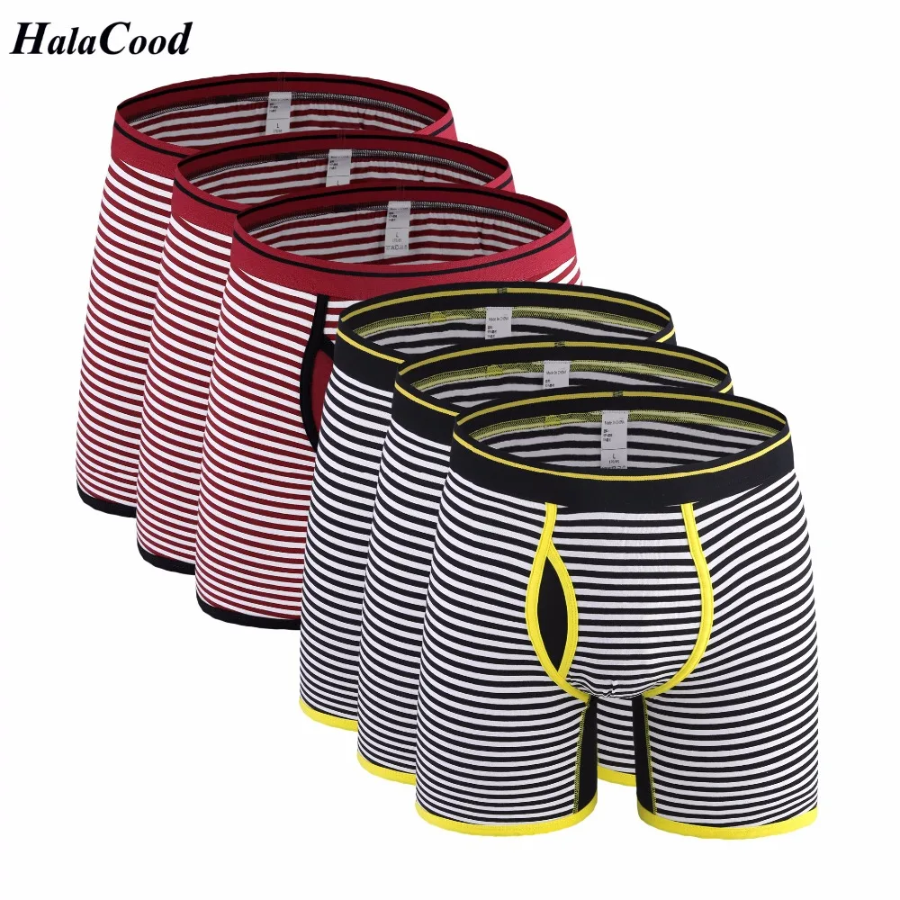

6Pcs/lot men large trunk spring Mr. explosion fashion sexy men's boxer shorts man U convex underwear male underpant panties fat
