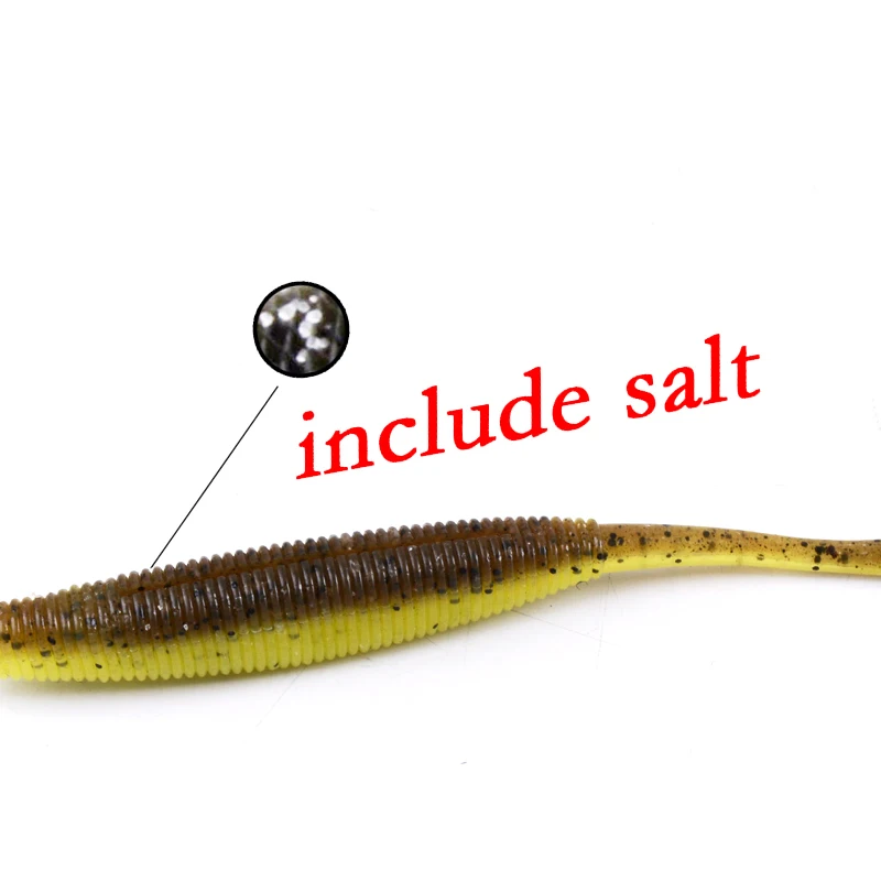 Fishing lure 5pcs/lot 3.5g 9.5cm Swimbaits Jig Head Soft Worm Lure Artificial Fake silicone Bait Fly Fishing accessories tackle