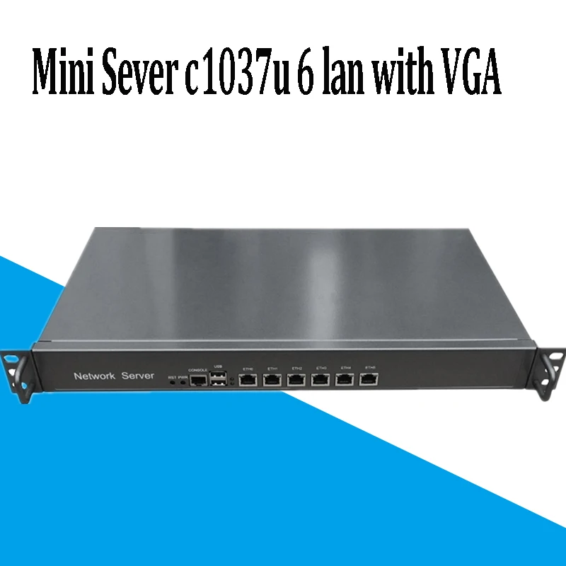 Firewall Micro Appliance c1037u Mini sever With 6x Gbe Lan Ports for PFSense Multi-function router Linux pc