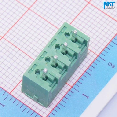 

100Pcs 4P 3.81mm Pitch Vertical Straight Pin Male Pluggable Screw Wire Terminal Block Connector