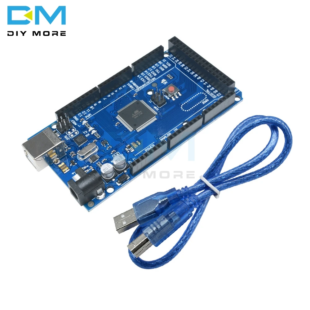 MEGA2560 Мега 2560 R3 ATMEGA16U2 ATMEGA2560 ATMEGA2560-16AU доска кабель USB 5V Заменить ATMega8U2 модуль