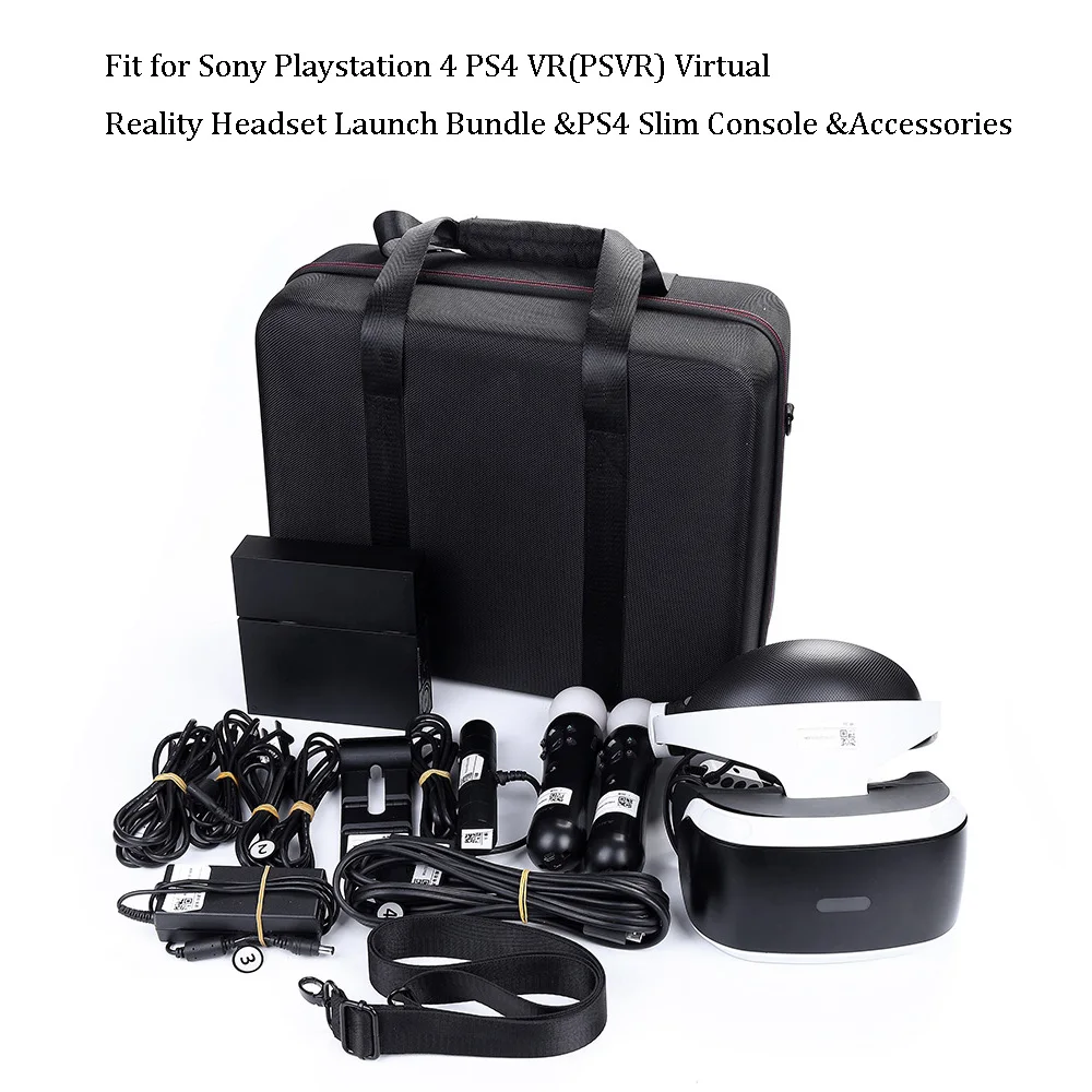 Новейший жесткий чехол для sony Playstation 4 PS4 VR(PSVR) гарнитура виртуальной реальности комплект для запуска и PS4 тонкий консоль и аксессуары