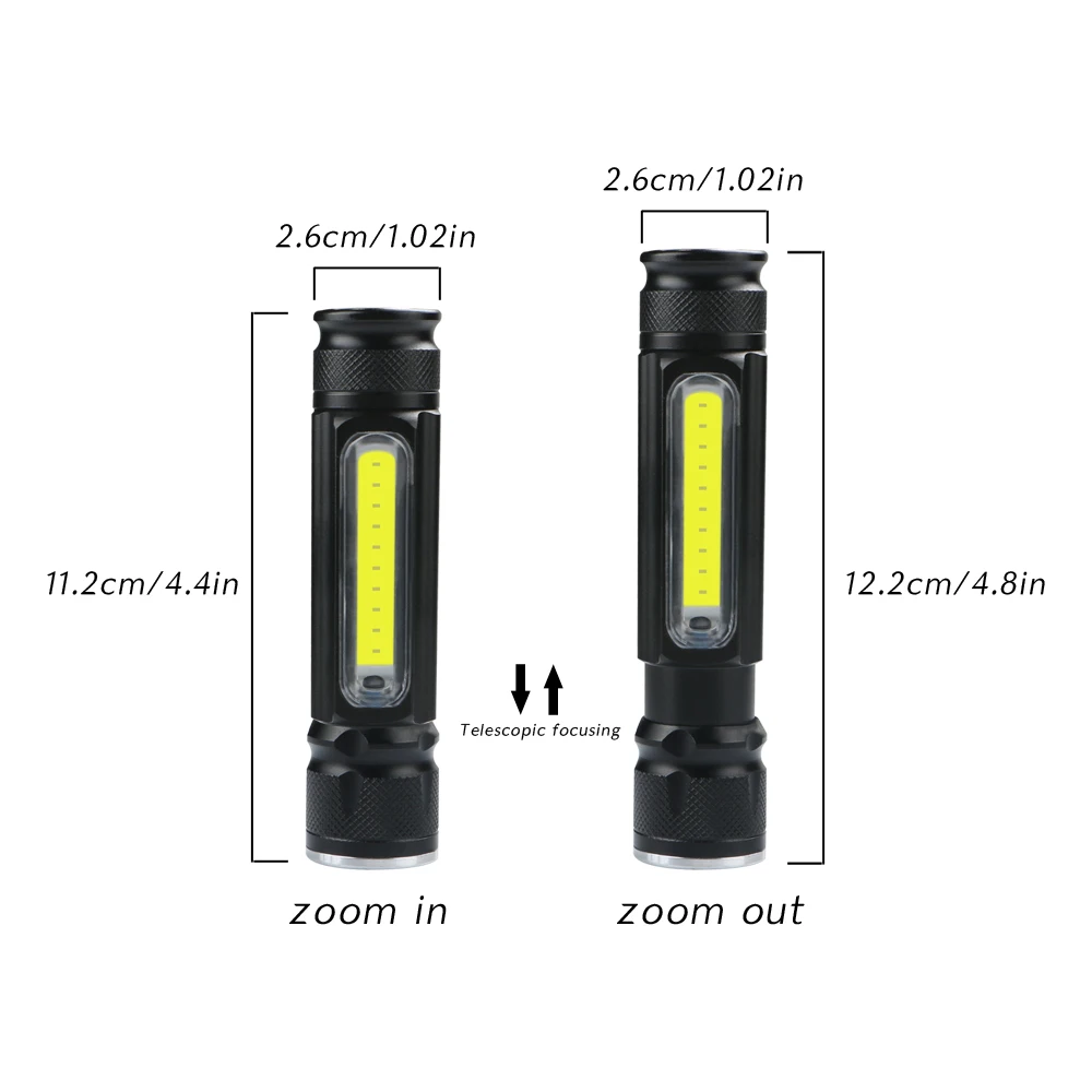 3800lm T6 + COB светодиодный фонарик USB Перезаряжаемые магнитная лампа Фонарь СВЕТОДИОДНЫЙ кемпинговый Фонари Водонепроницаемый Масштабируемые