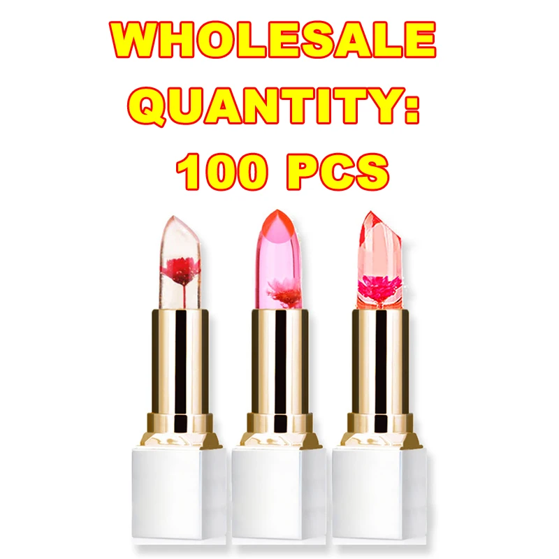 

Makeup Transparent Natural Red Lip Stick Temperature Color Change Long-lasting Moisturizer Flower Lipsticks P8104 Wholesale
