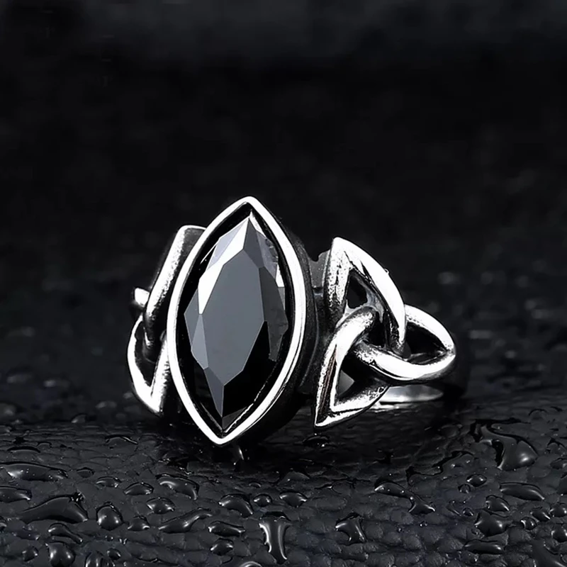 celtic knot stone rings for men women (2)